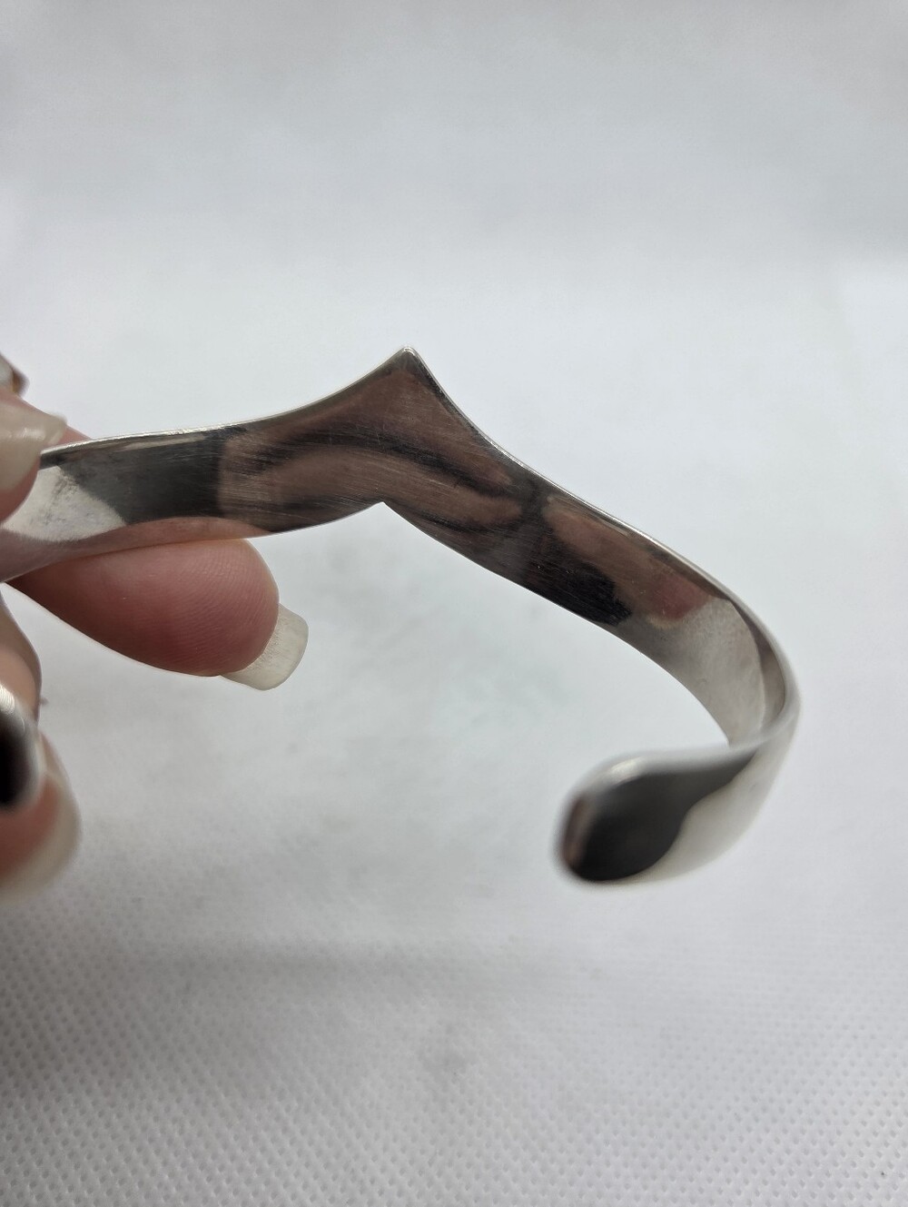 Vintage Taxco 950 Bracelete Sterling Silver Cuf - Picture 5 of 8
